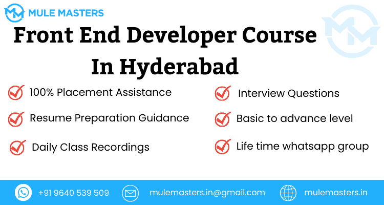 Best Front end Developer Course in Hyderabad | #1 Training